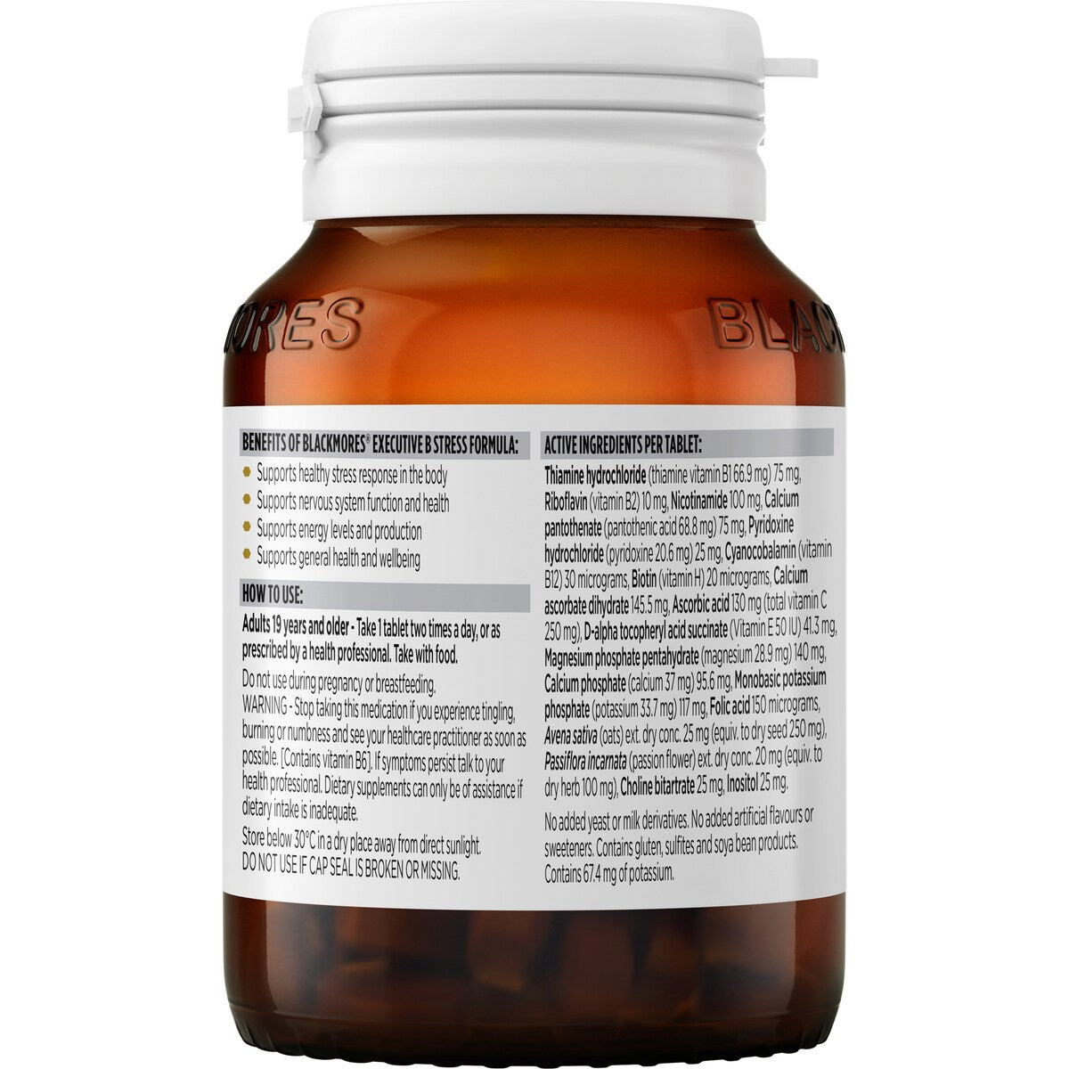 Blackmores Executive B Stress Formula 62 Tablets