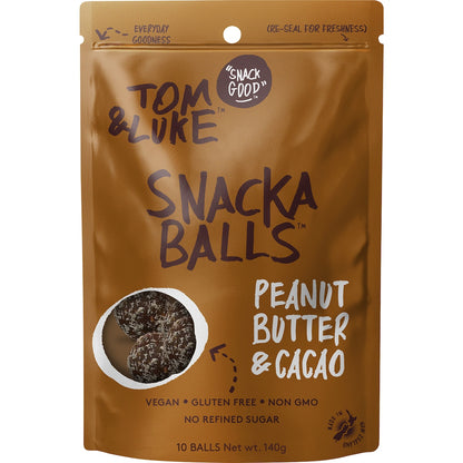Tom & Luke Snacka Balls Peanut Butter & Cacao 140g