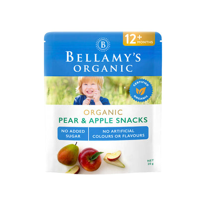 Bellamy's Organic Apple & Pear Baby Snacks - 20g