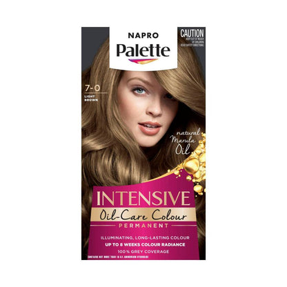 Napro Palette Permanent Hair Colour 7-0 Light Brown - 1 pack