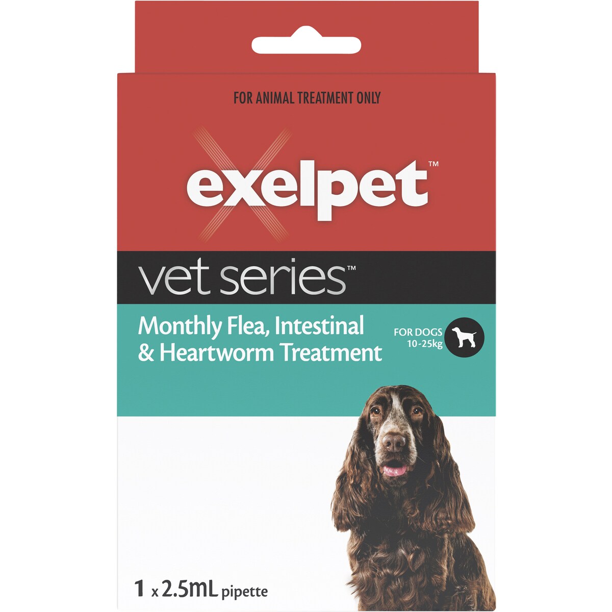 Exelpet Vet Flea Intestinal & Heartworm Medium Dog each