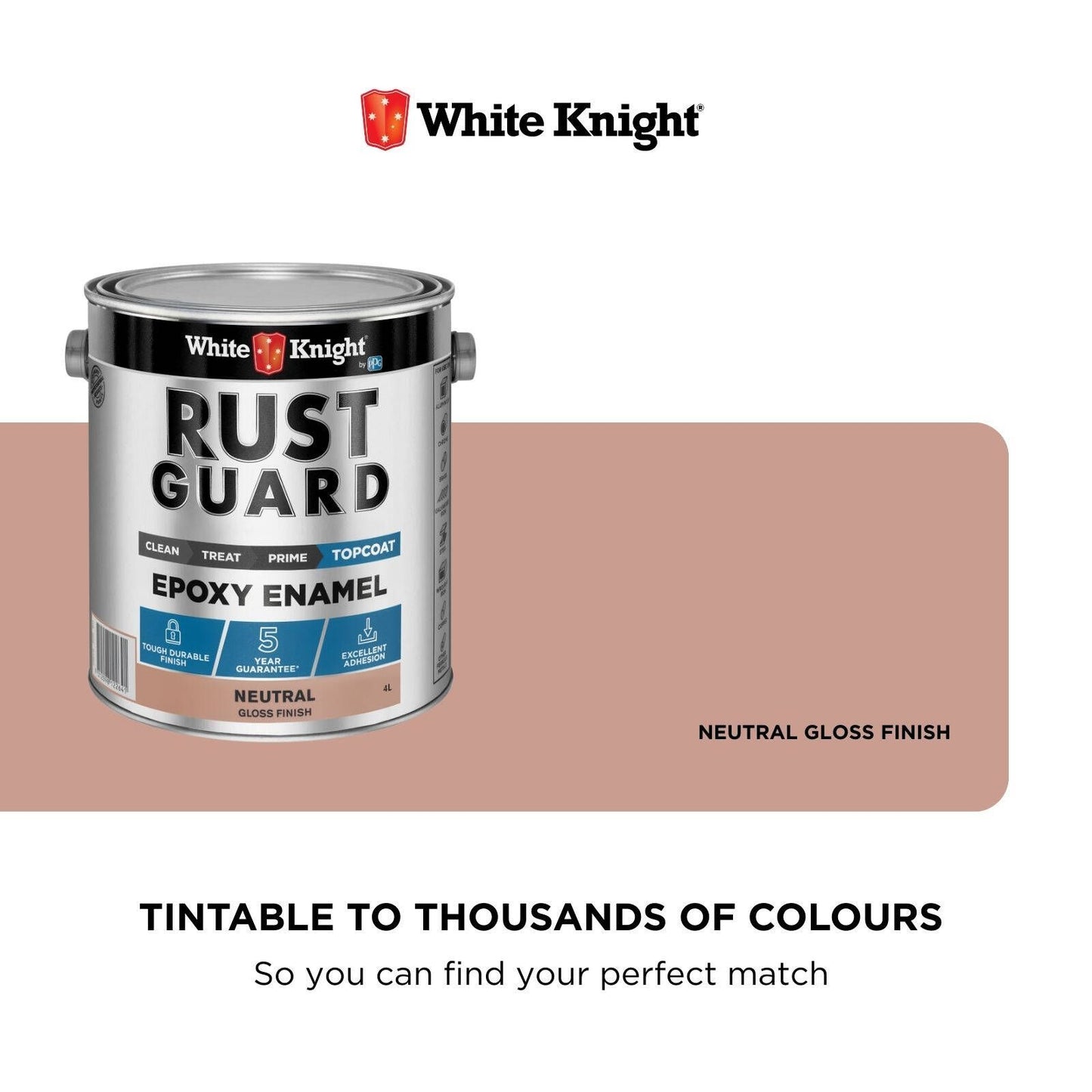 White Knight Rust Guard Epoxy Enamel - 4L