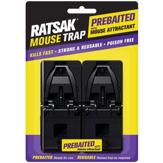 Ratsak Pre-Baited Mouse Catcher – Rodent Control Trap 2 Pack
