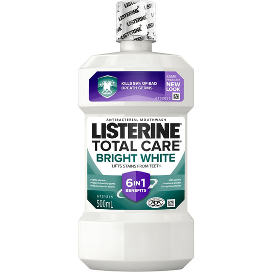 Listerine Bright White Multi Action Whitening Mouthwash 500ml