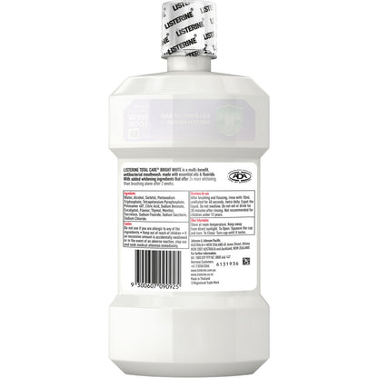 Listerine Bright White Multi Action Whitening Mouthwash 500ml