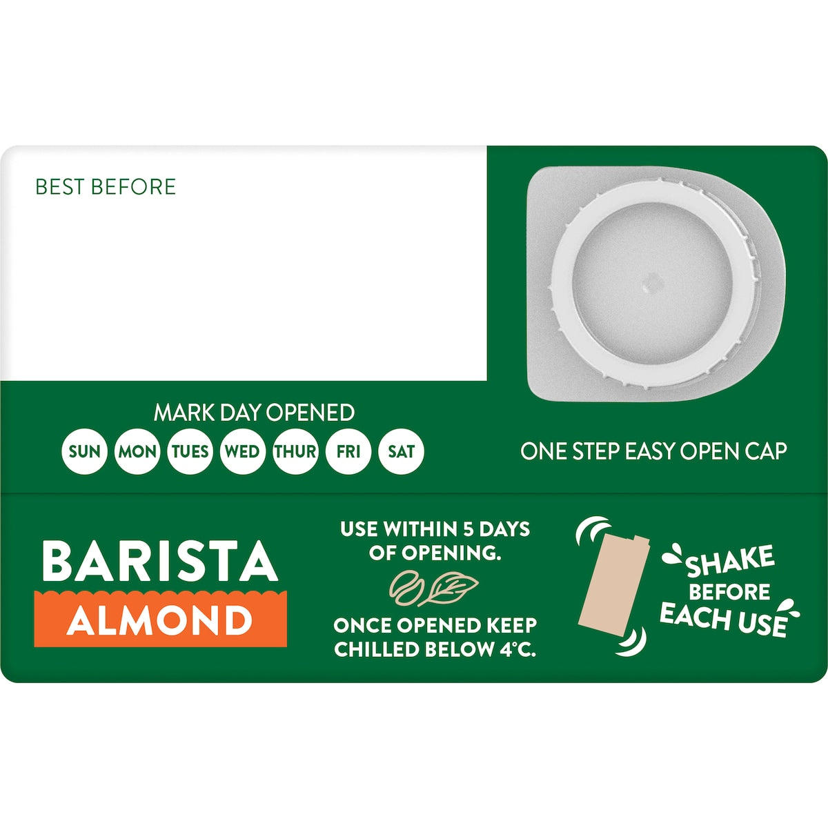 Australias Own Barista Almond Long Life Milk Uht 1l