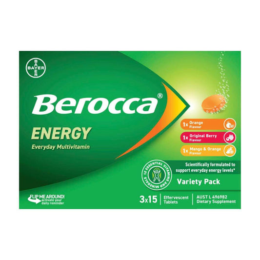 Berocca Energy Effervescent Variety Pack - 45 pack