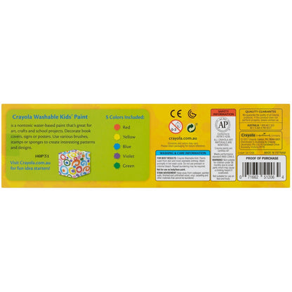Crayola Washable Kids Paint 5 Pack