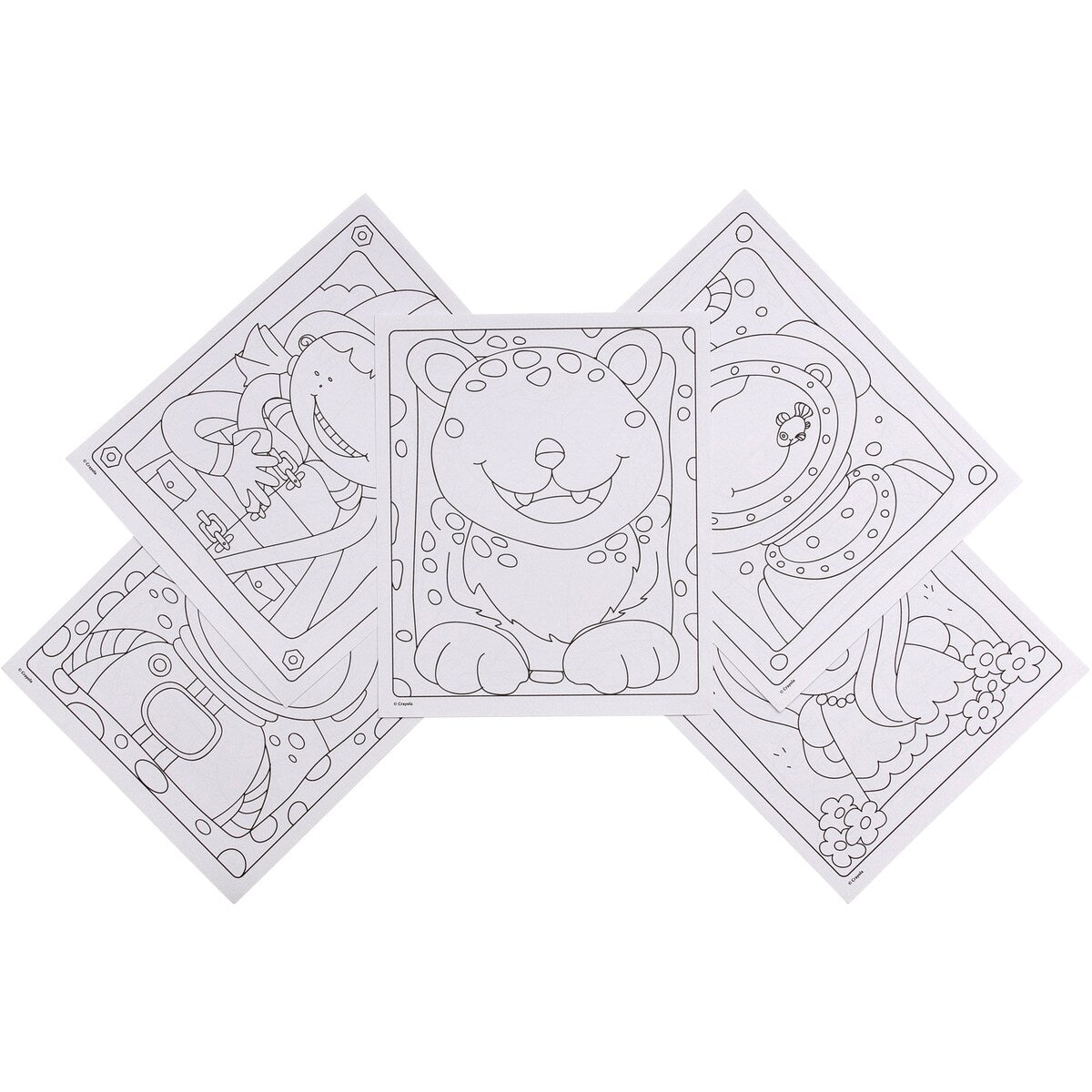 Crayola Funny Faces Colour & Sticker Each