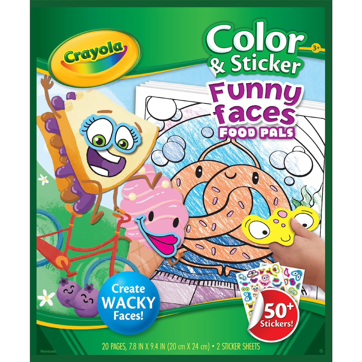 Crayola Funny Faces Colour & Sticker Each