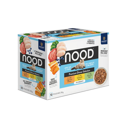 Nood Wet Cat Food Favourites In Gravy 12x85g