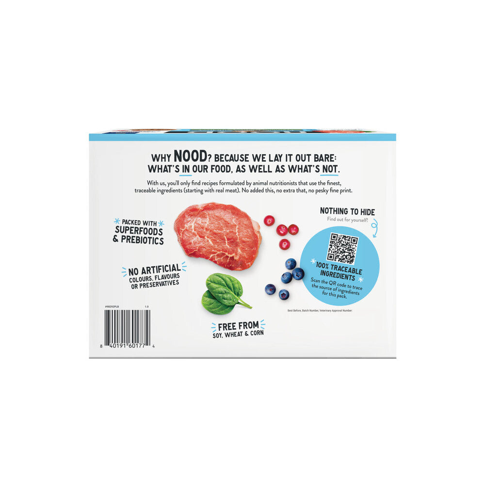 Nood Wet Dog Food Beef In Gravy 12x100g