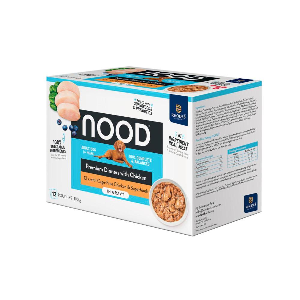 Nood Wet Dog Food Chicken In Gravy 12x100g