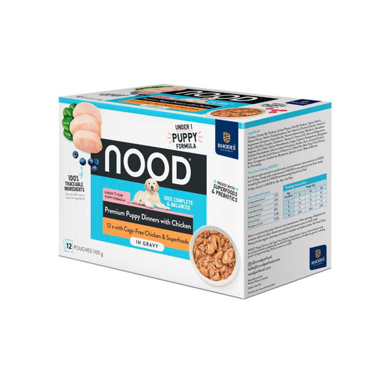 Nood Wet Dog Food Puppy In Gravy 12x100g