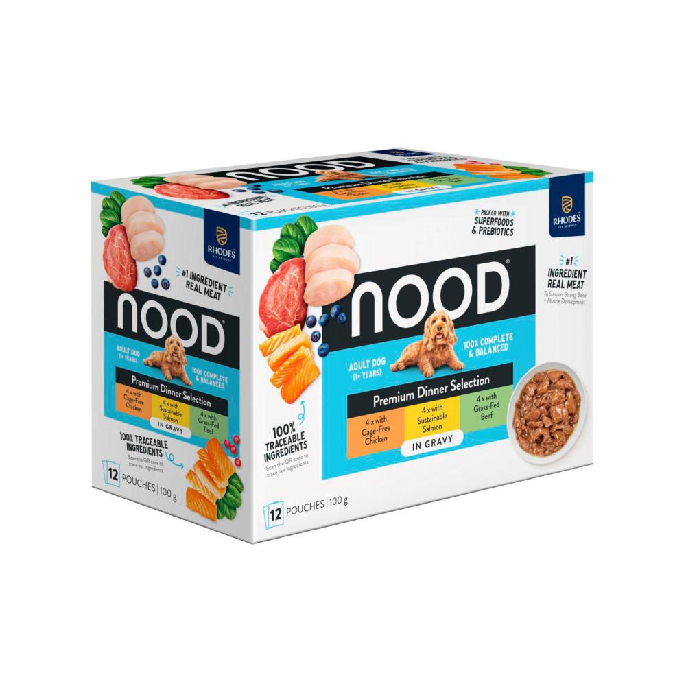 Nood Wet Dog Food Favourites In Gravy 12x100g