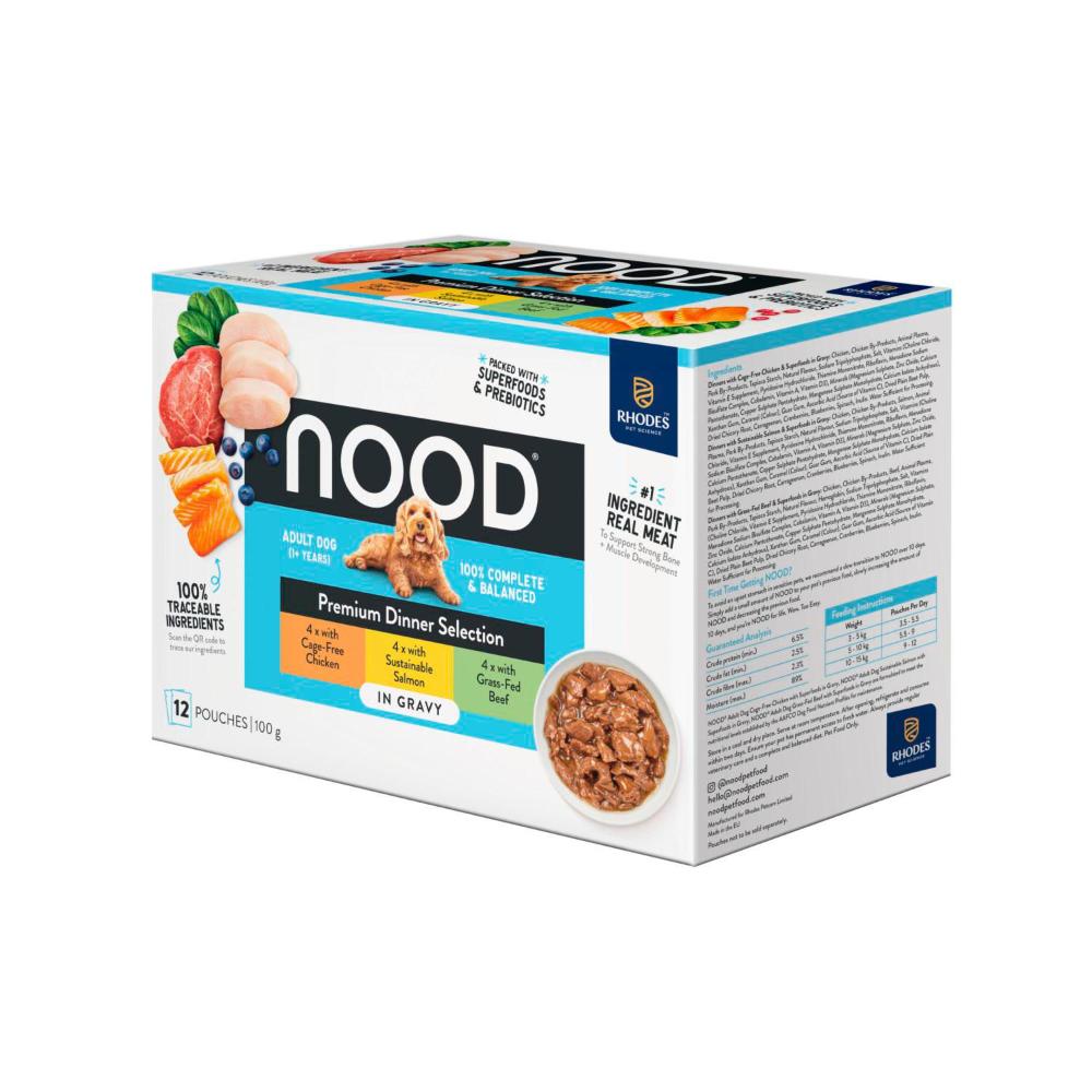 Nood Wet Dog Food Favourites In Gravy 12x100g