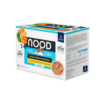 Nood Wet Dog Food Salmon In Gravy 12x100g