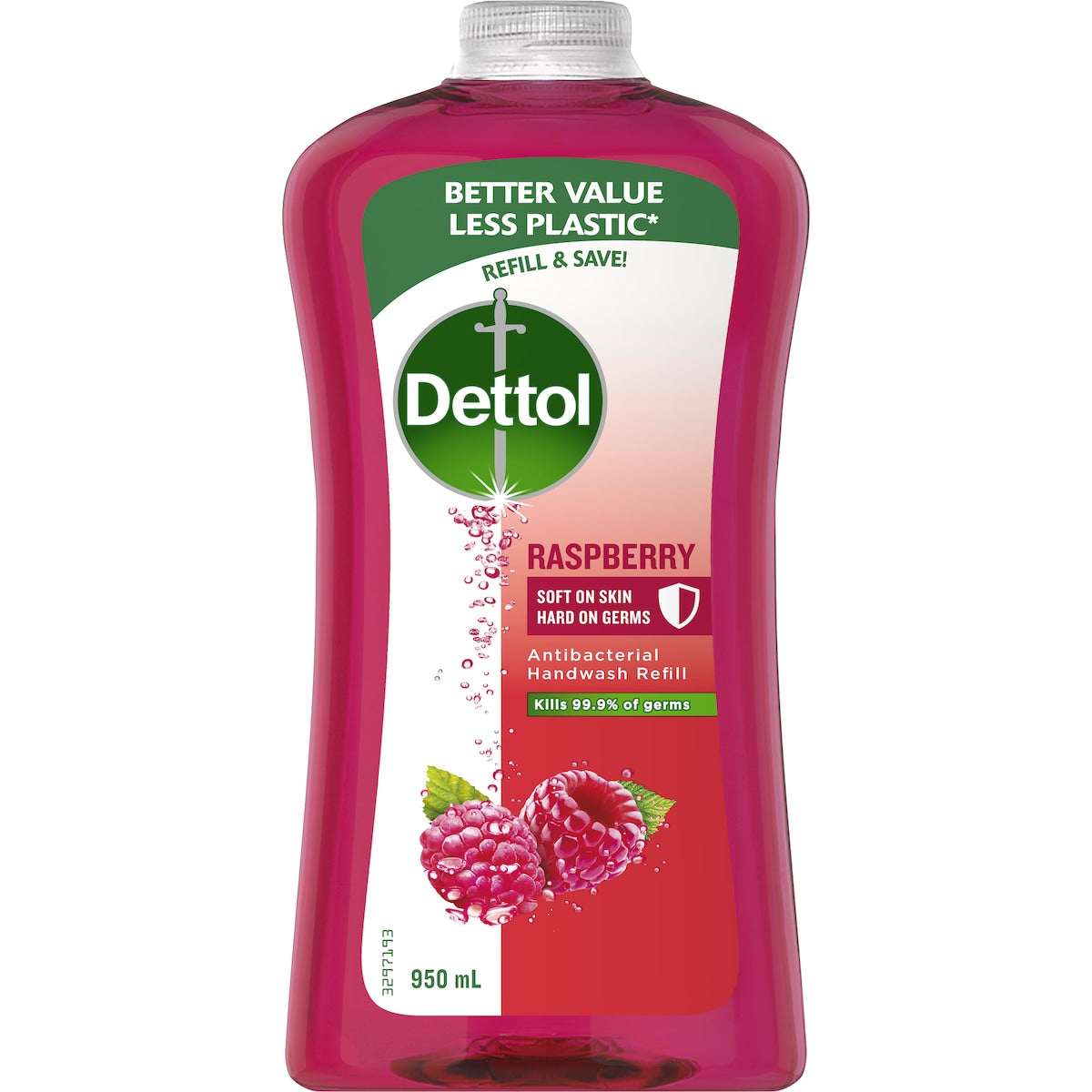 Dettol Antibacterial Handwash Refill Raspberry 950ml
