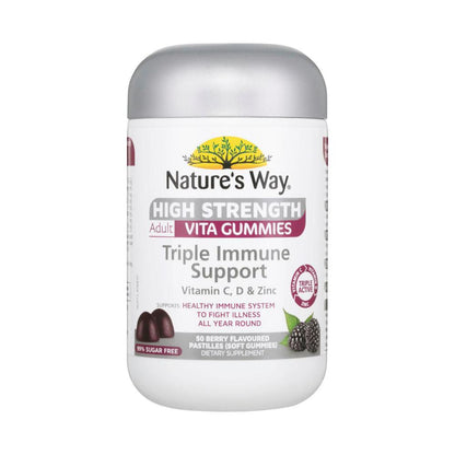 Nature's Way High Strength Adult Vita Gummies Triple Immune Support - 50 Pack