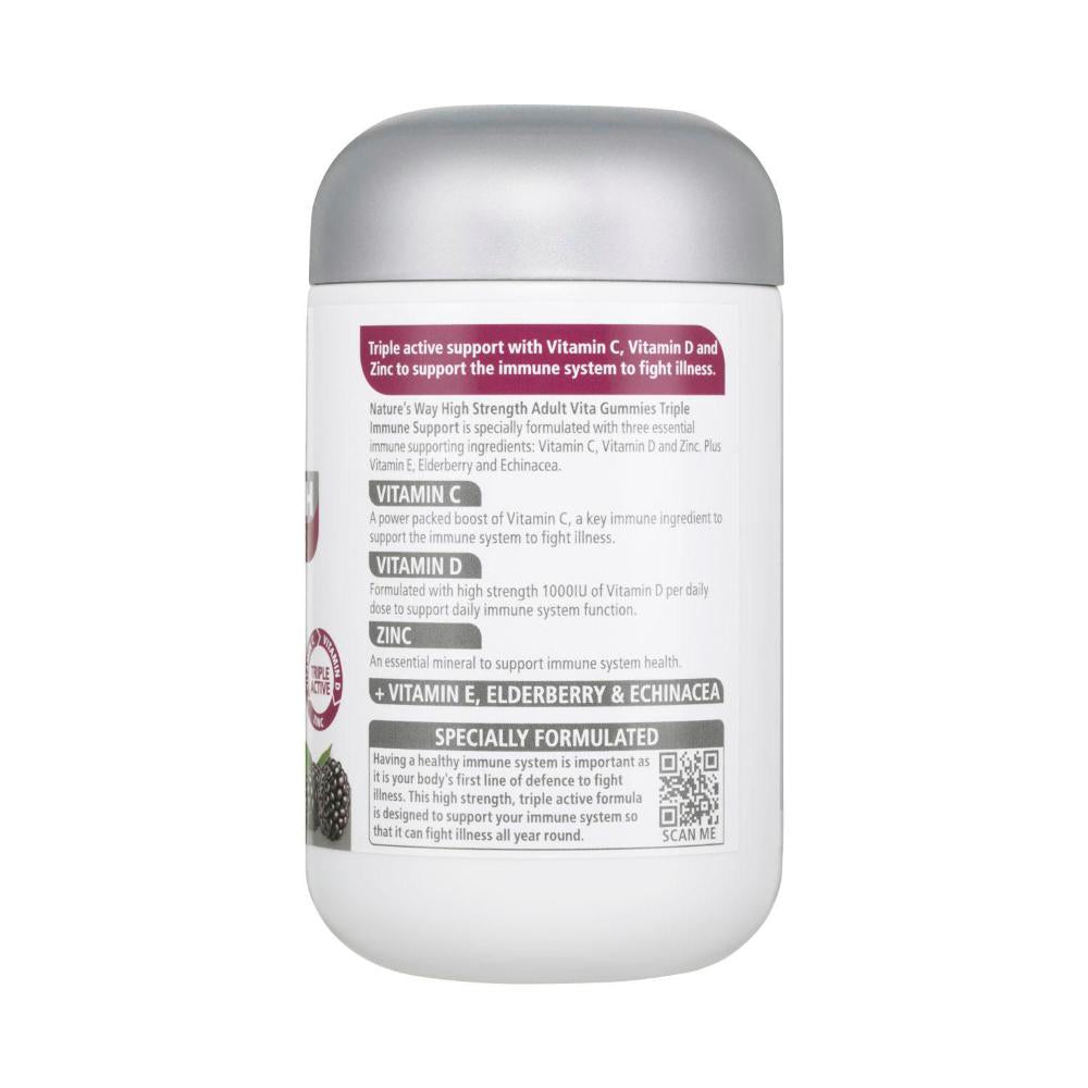 Nature's Way High Strength Adult Vita Gummies Triple Immune Support - 50 Pack