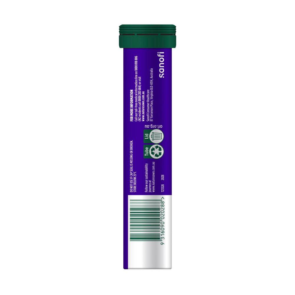 Nature's Own Magnesium + Sleep Effervescent With Passionflower - 20 pack