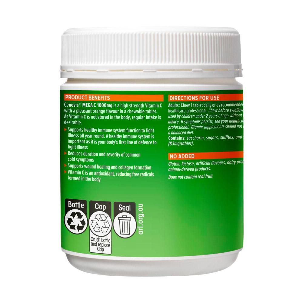 Cenovis Mega Vitamin C For Immune Support 1000mg - 150 pack