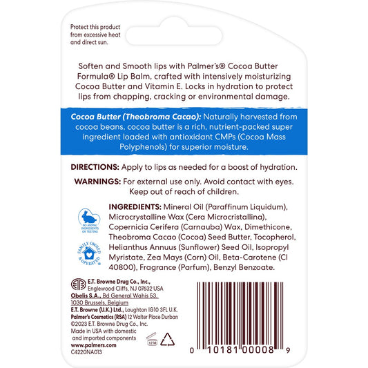 Palmers Cocoa Butter Formula Ultra Moisturising Lip Balm 4g