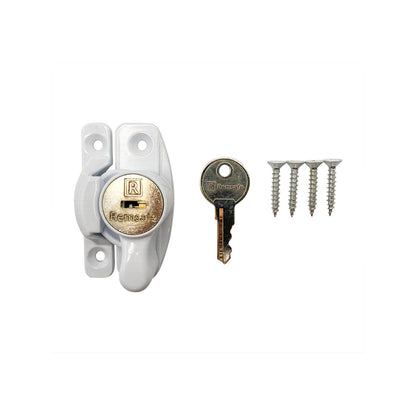 Remsafe White Window Sash Lock - 65 x 30 x 25mm