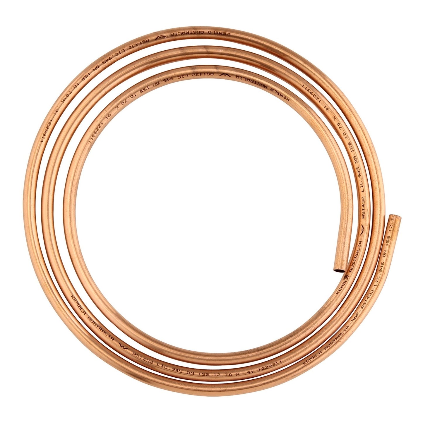 Kembla Annealed Copper Tube - 1/2" x 3m