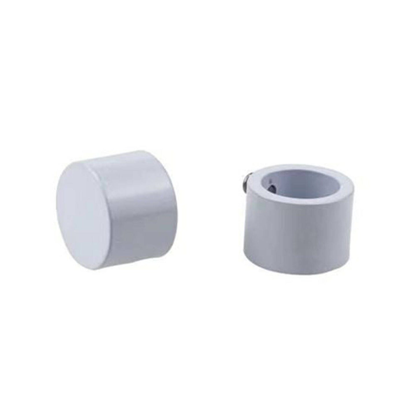 Pillar Curtain Rod Finial - 25mm - White