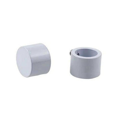 Pillar Curtain Rod Finial - 25mm - White