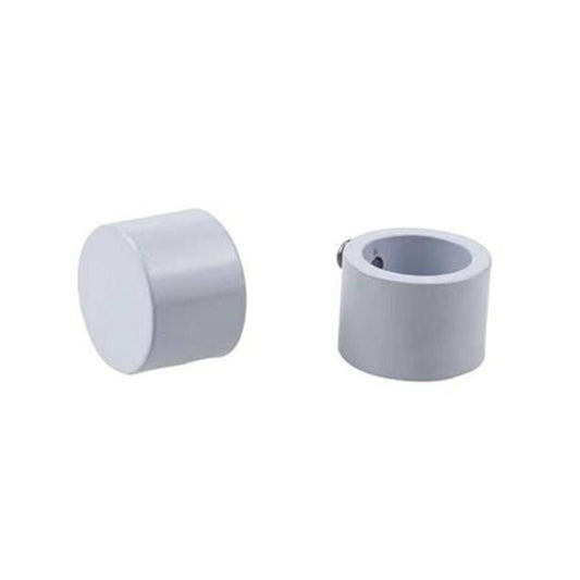 Pillar Curtain Rod Finial - 25mm - White