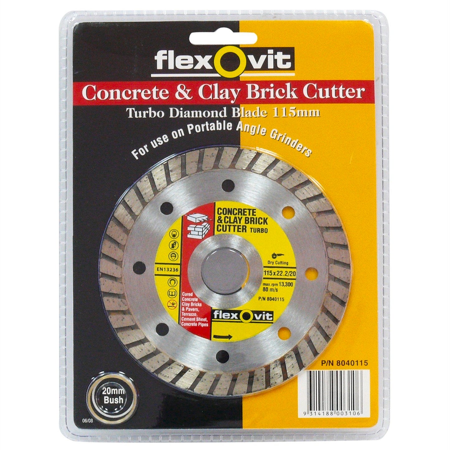 Flexovit Concrete & Clay Brick Cutter - 115mm
