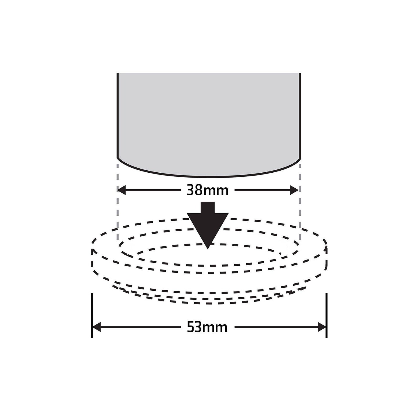 Surface Gard Brown Carpet Castor Cup - 38mm - 4 Pack