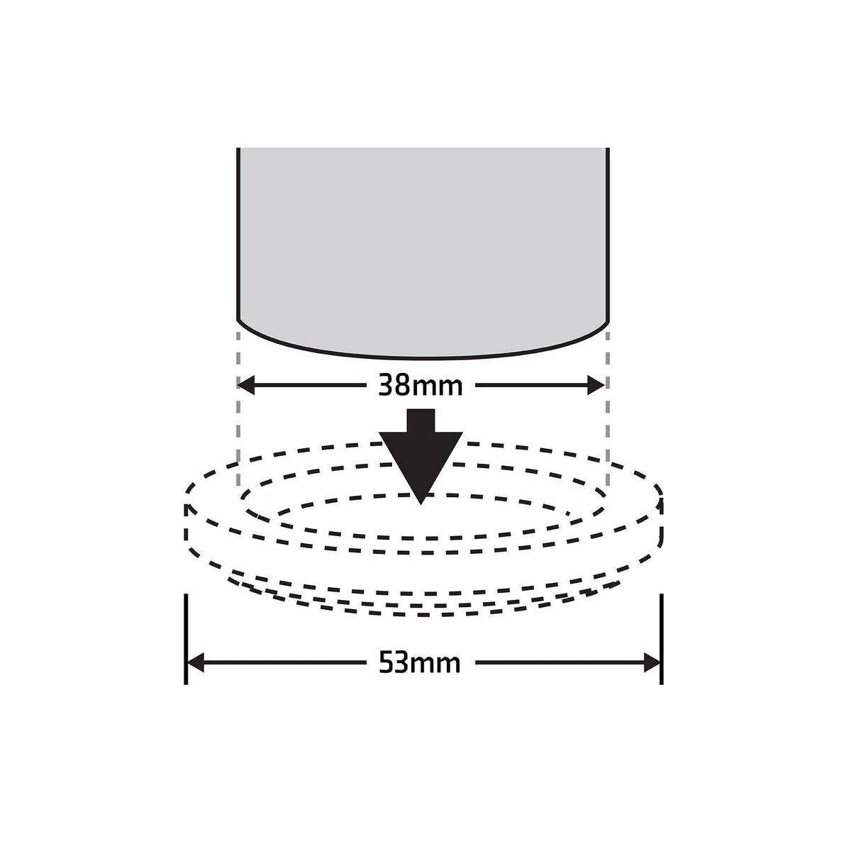 Surface Gard Brown Carpet Castor Cup 38mm 4 Pack