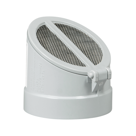 Rain Harvesting F Vented Screen Flap Valve 90mm Grey