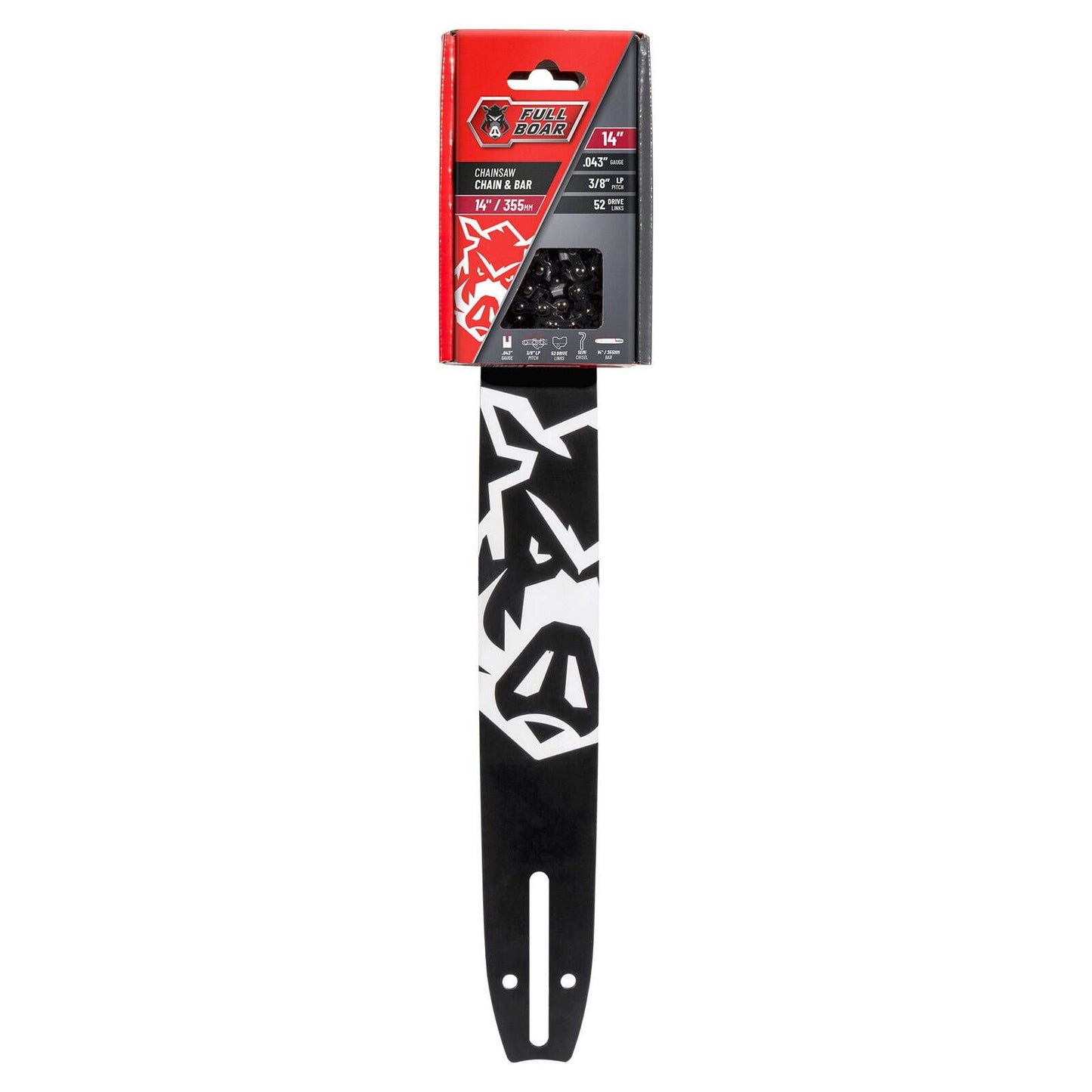 Full Boar Chainsaw Chain and Bar - 14" - 355mm