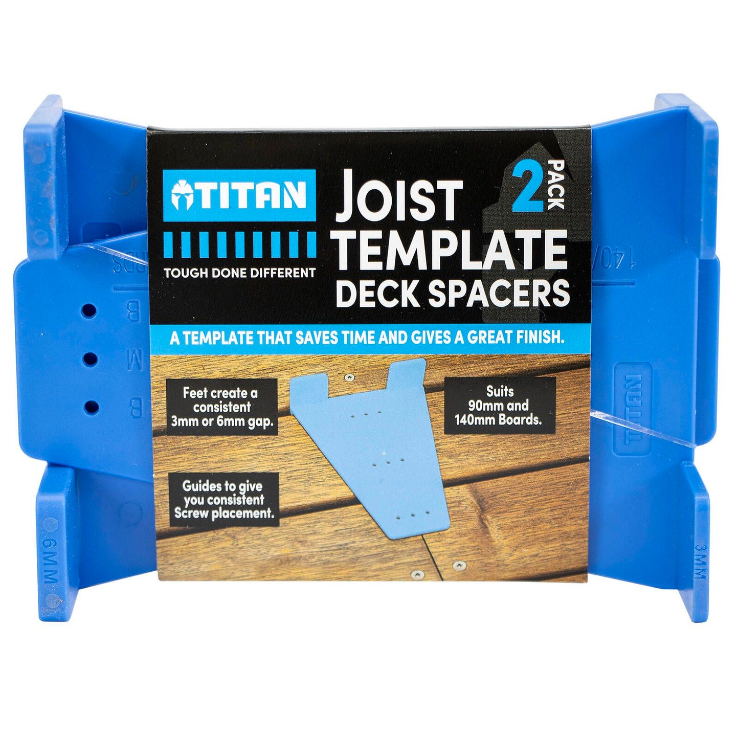 Titan Install Decking Joist Template Spacer - 135 x 100mm - 2 Pack