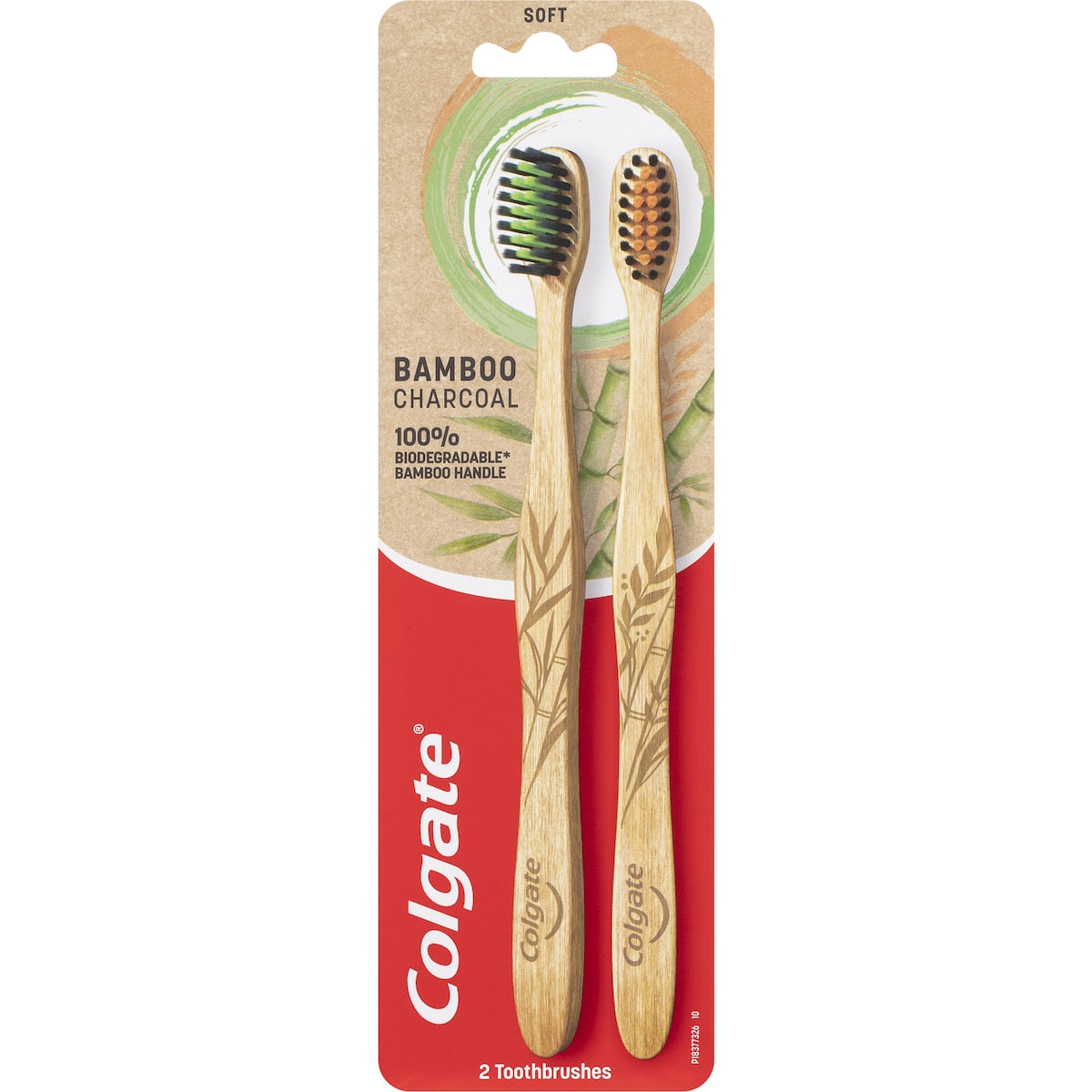 Colgate Toothbrush Biodegradable Bpa Free Bamboo 2 pack