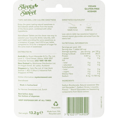 Stevia Sweet Sweet Tablets 220 pack