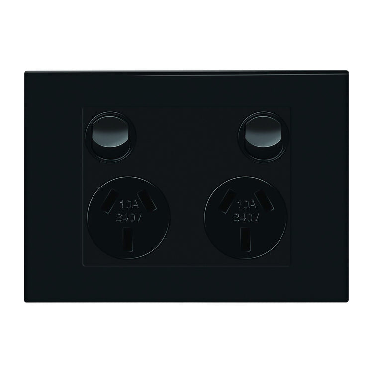 HPM Vivo Double Powerpoint - 118 x 85mm - Grey