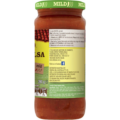 Old El Paso Nachos Salsa Topping Mild Mild 390g