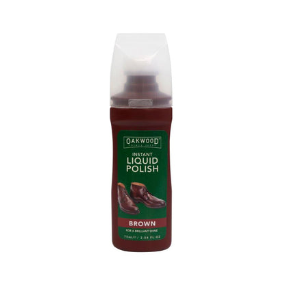 Oakwood Instant Shoe Polish Brown - 75mL