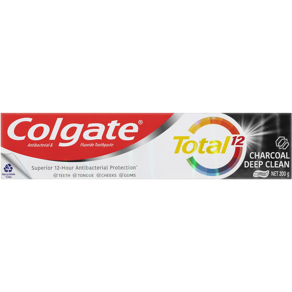 Colgate Total Active Prevention Deep Clean With Charcoal Toothpaste 200g
