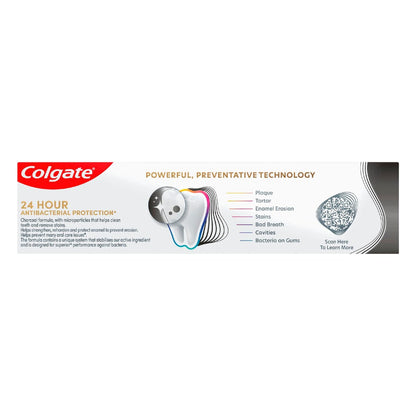 Colgate Antibacterial Toothpaste Total Charcoal Deep Clean 200g