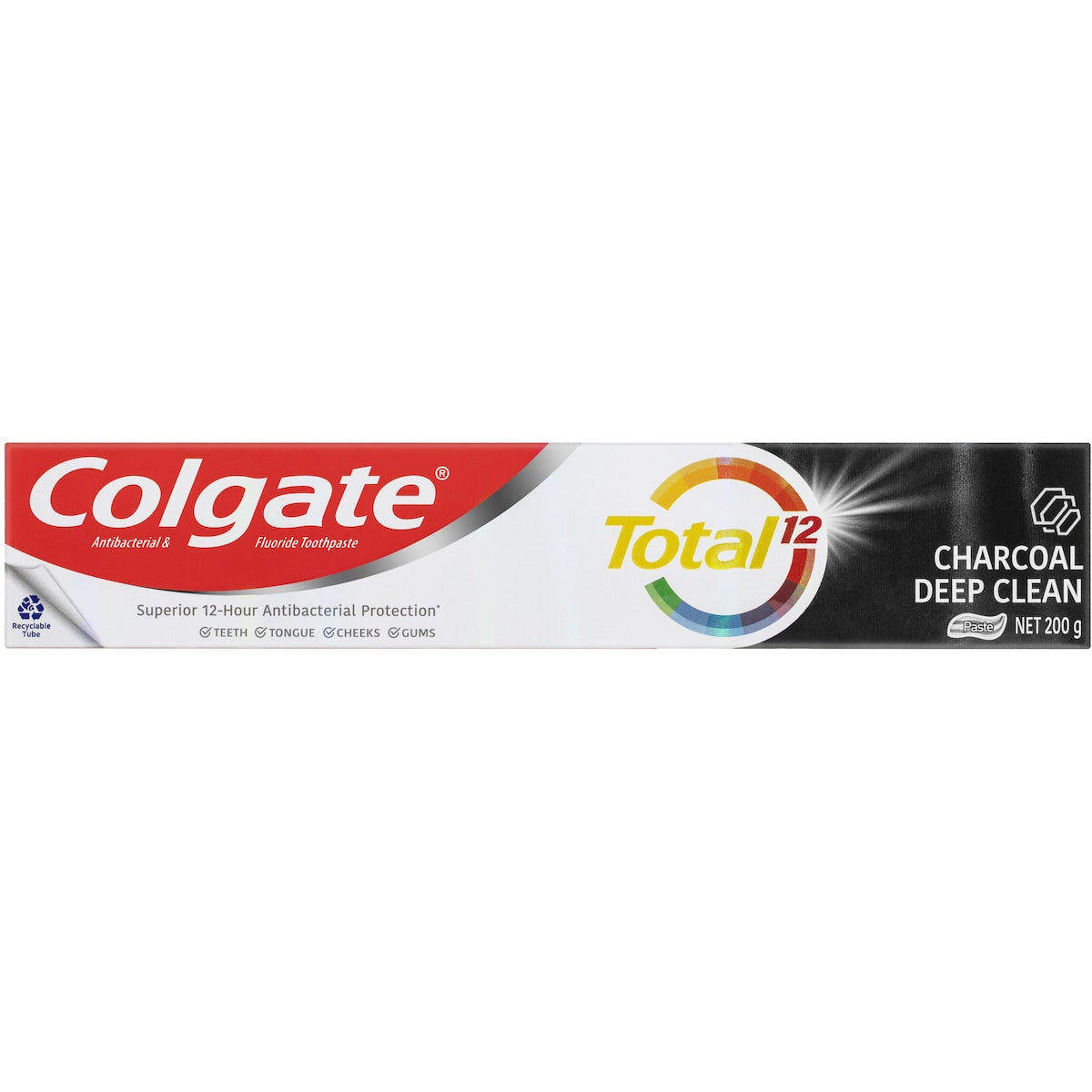 Colgate Total Active Prevention Deep Clean With Charcoal Toothpaste 200g