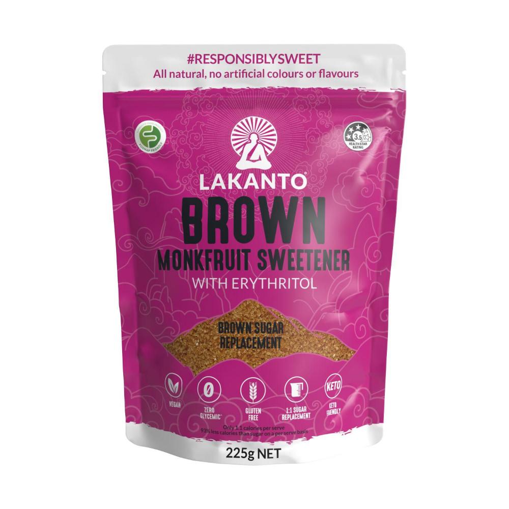 Lakanto Brown Monkfuit Sweetener Replaces Brown Sugar - 225g