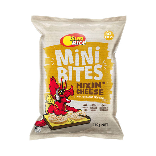 Sunrice Mini Bites Mixin Cheese 6 Pack - 120g