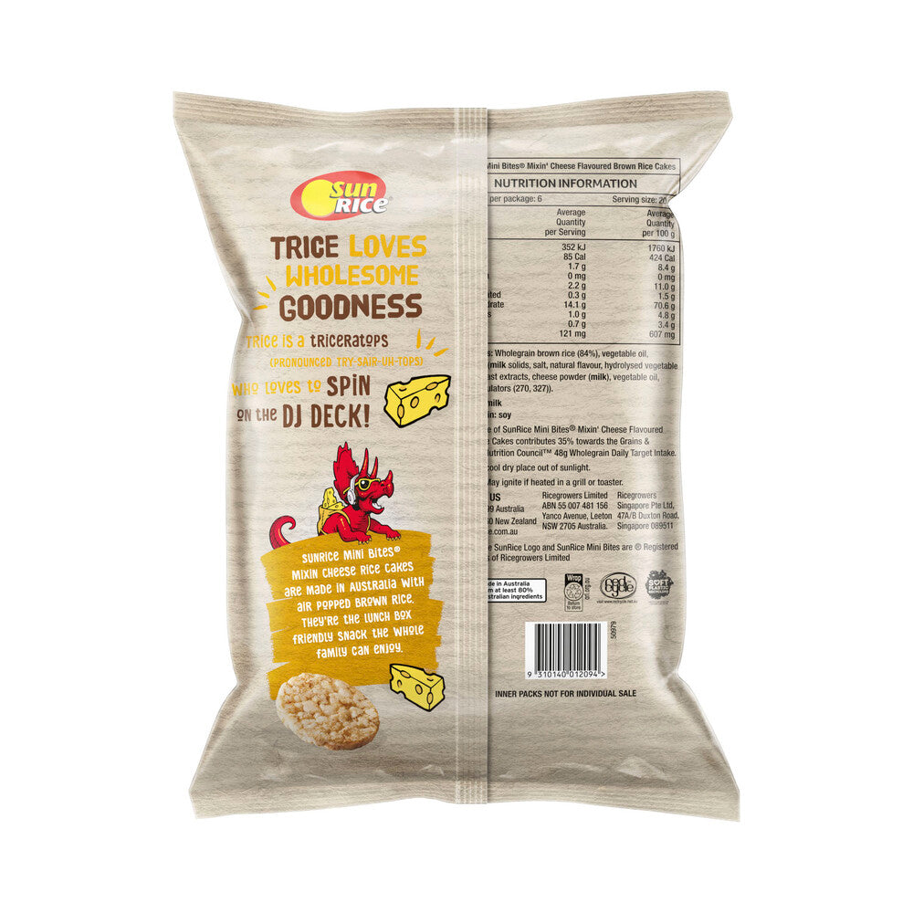 Sunrice Mini Bites Mixin Cheese 6 Pack - 120g