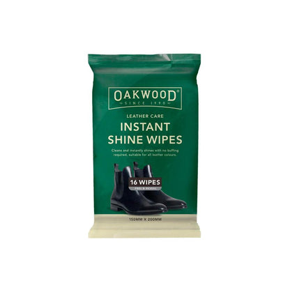 Oakwood Instant Shine Wipes - 16 pack